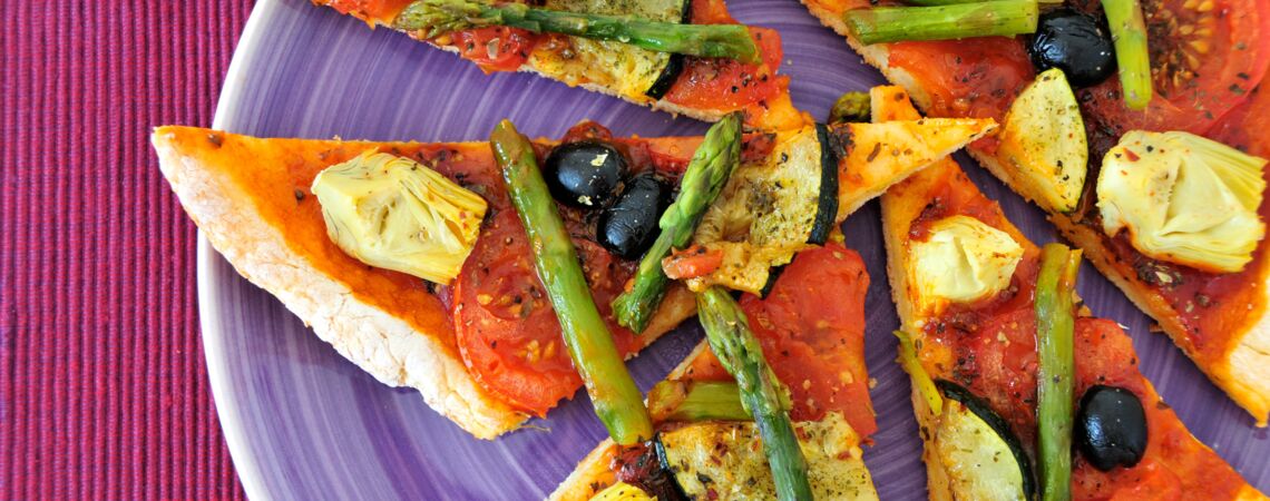 Knusprige Gemüse-Pizza